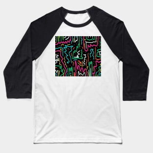 Fun Neon 80s Party Baseball T-Shirt